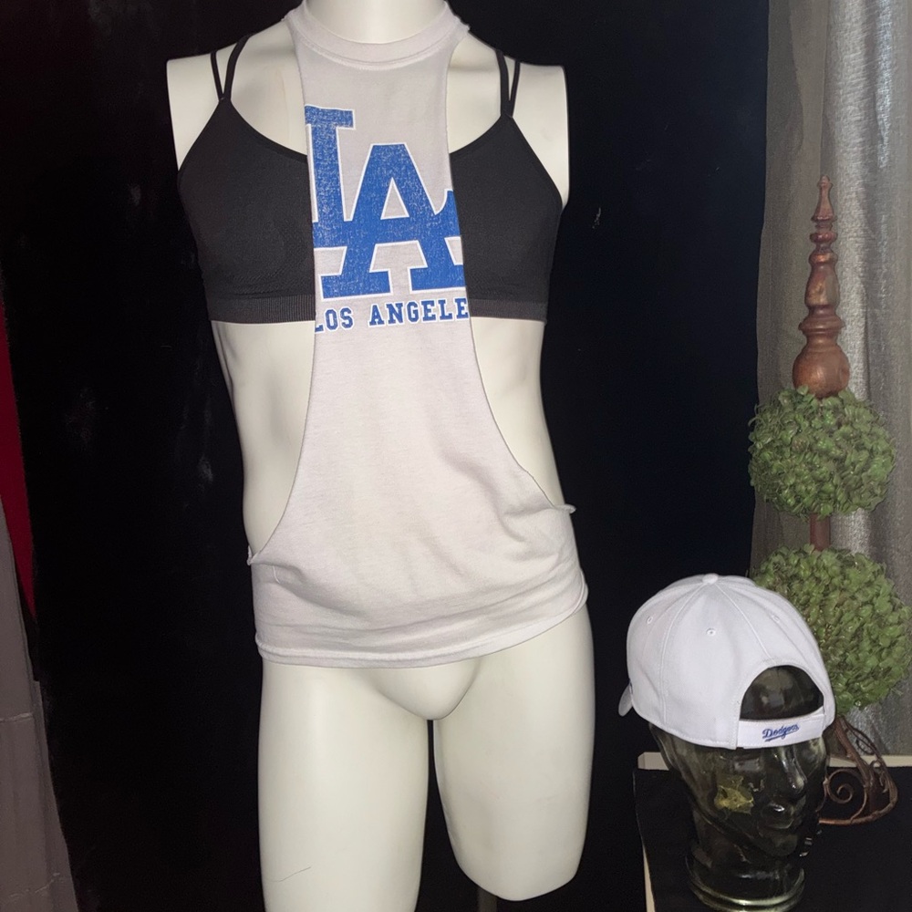 Los Angeles Graphic Tank Top - Black and White